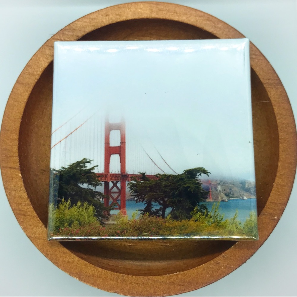 ✨3/$25✨ Golden Gate Bridge 🌁 in Fog Photo Magnet